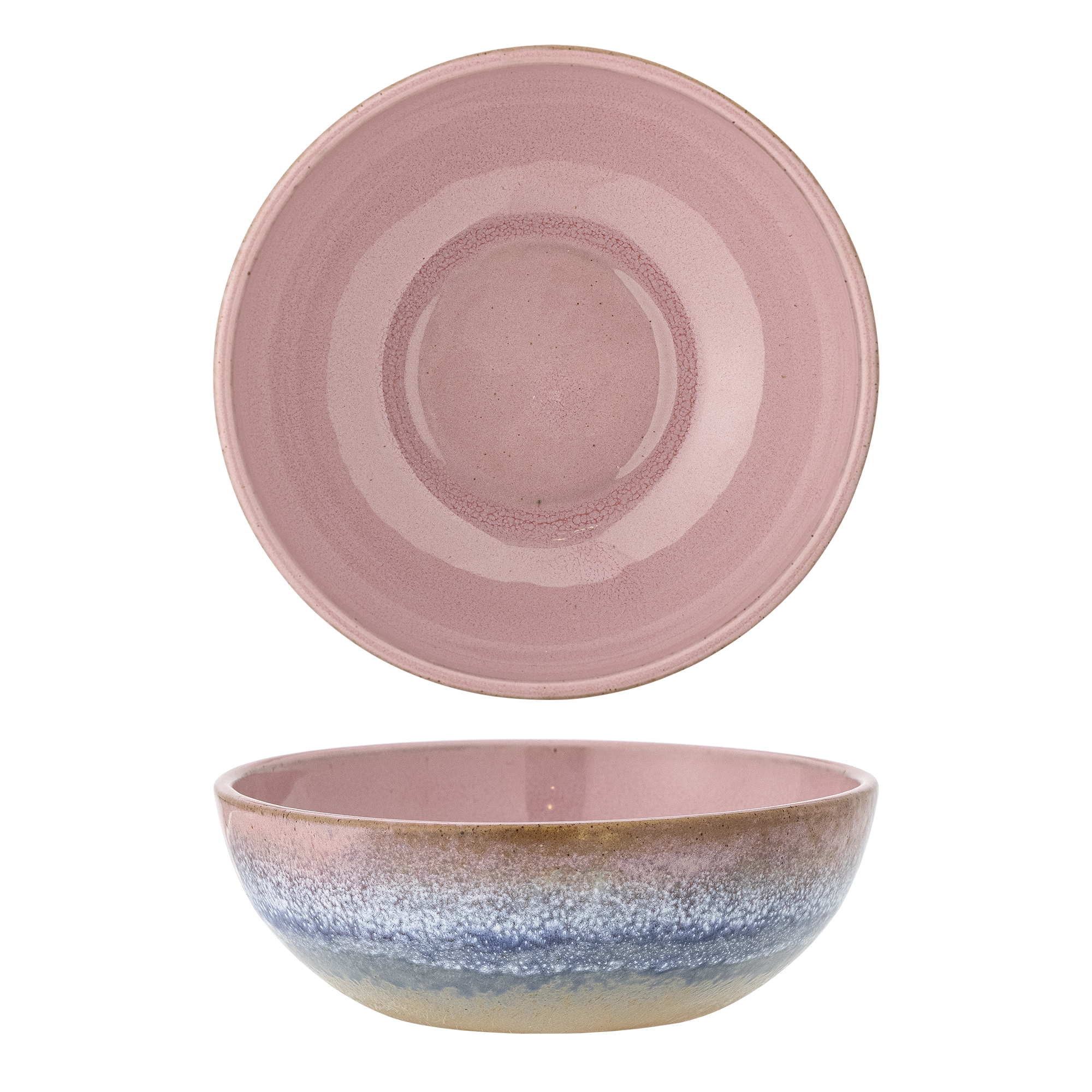 Bloomingville - Paula Skål, Rosa, Stentøj, D16xH5 cm