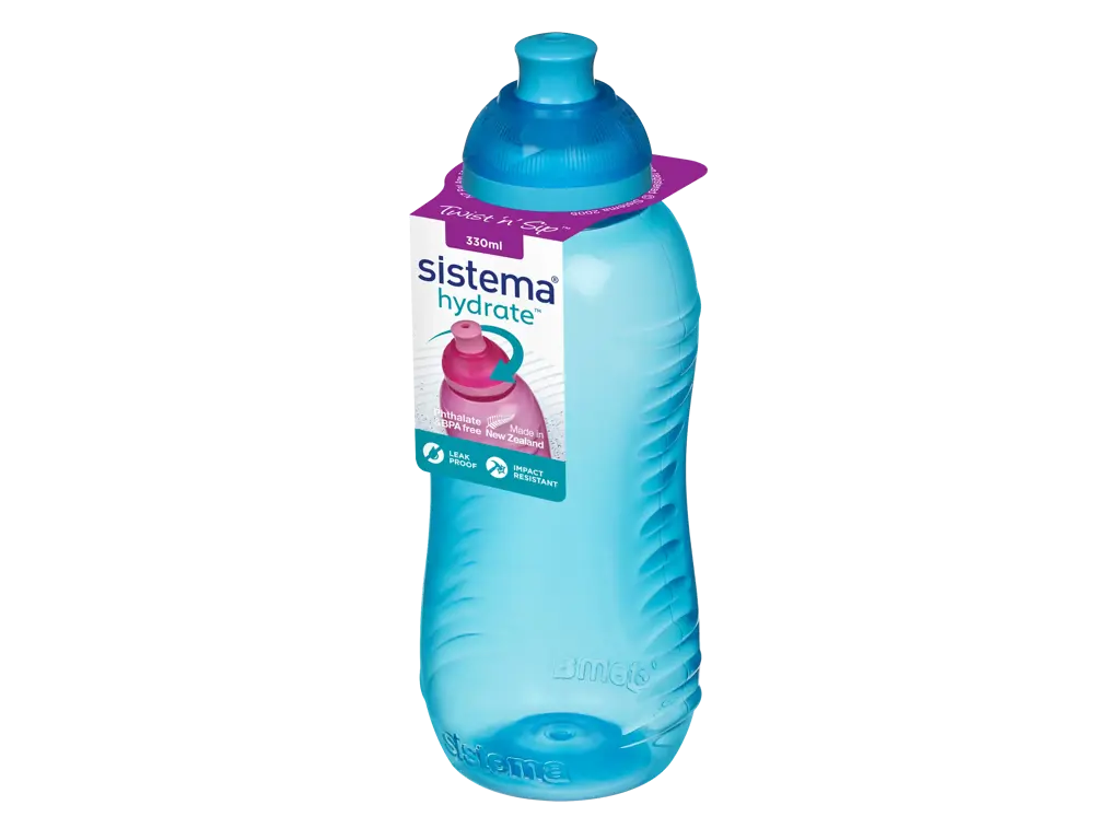 Sistema 330ml Twist 'n' Sip Blue Online Range - Drikkeflaske