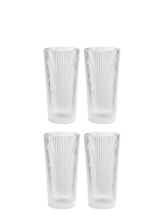 Billede af Stelton - Pilastro long drink glas 0.3 l. 4 Stk clear