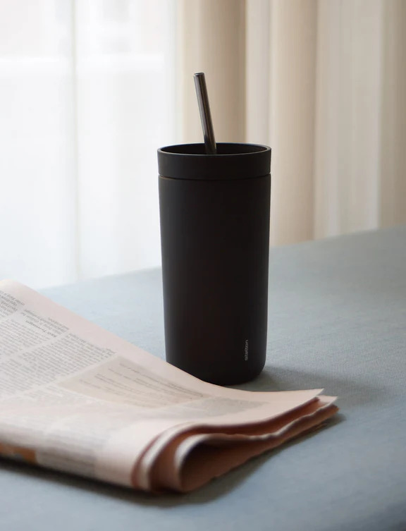 To Go Sip termokop med sugerør 0.4 l. soft black