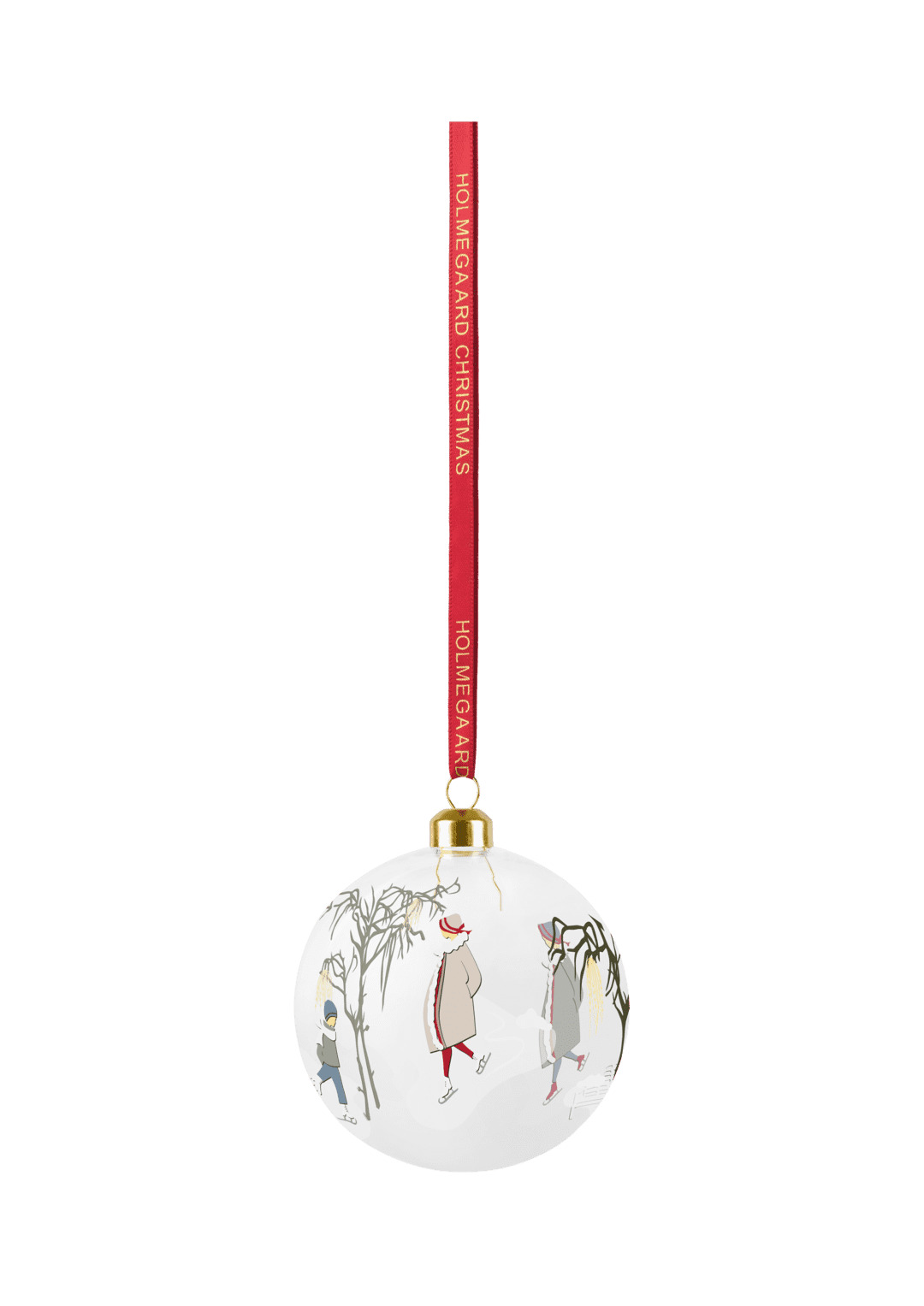Holmegaard Christmas Julekugle Børn på skøjter Ø8 cm klar* Holmegaard Christmas Julekugle Børn på skøjter Ø8 cm klar*