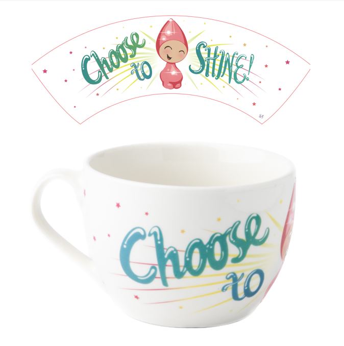 Nääsgränsgården - Mug Choose to shine H.8cm, 49cl