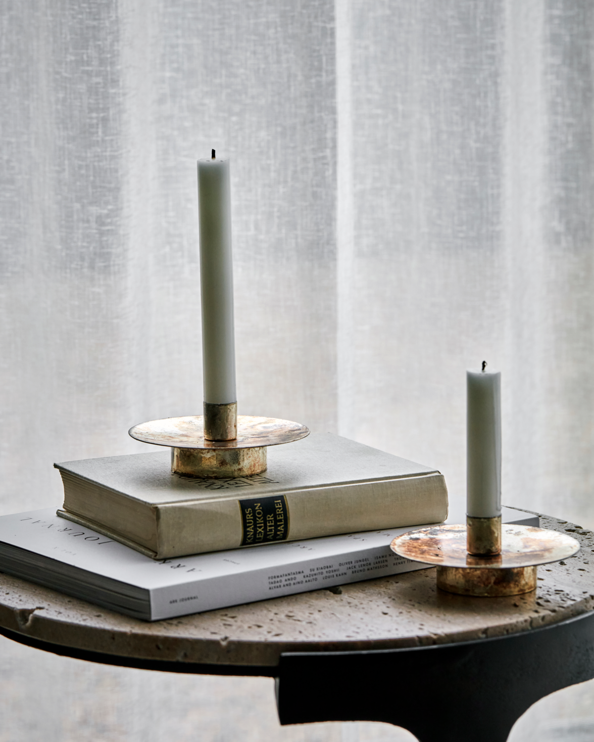 House Doctor - Lysestage, Simb, Antik messing