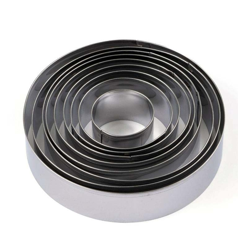 Blomsterbergs Udstikkersæt rund 9 stk. stål Blomsterbergs Udstikkersæt rund 9 stk. stål