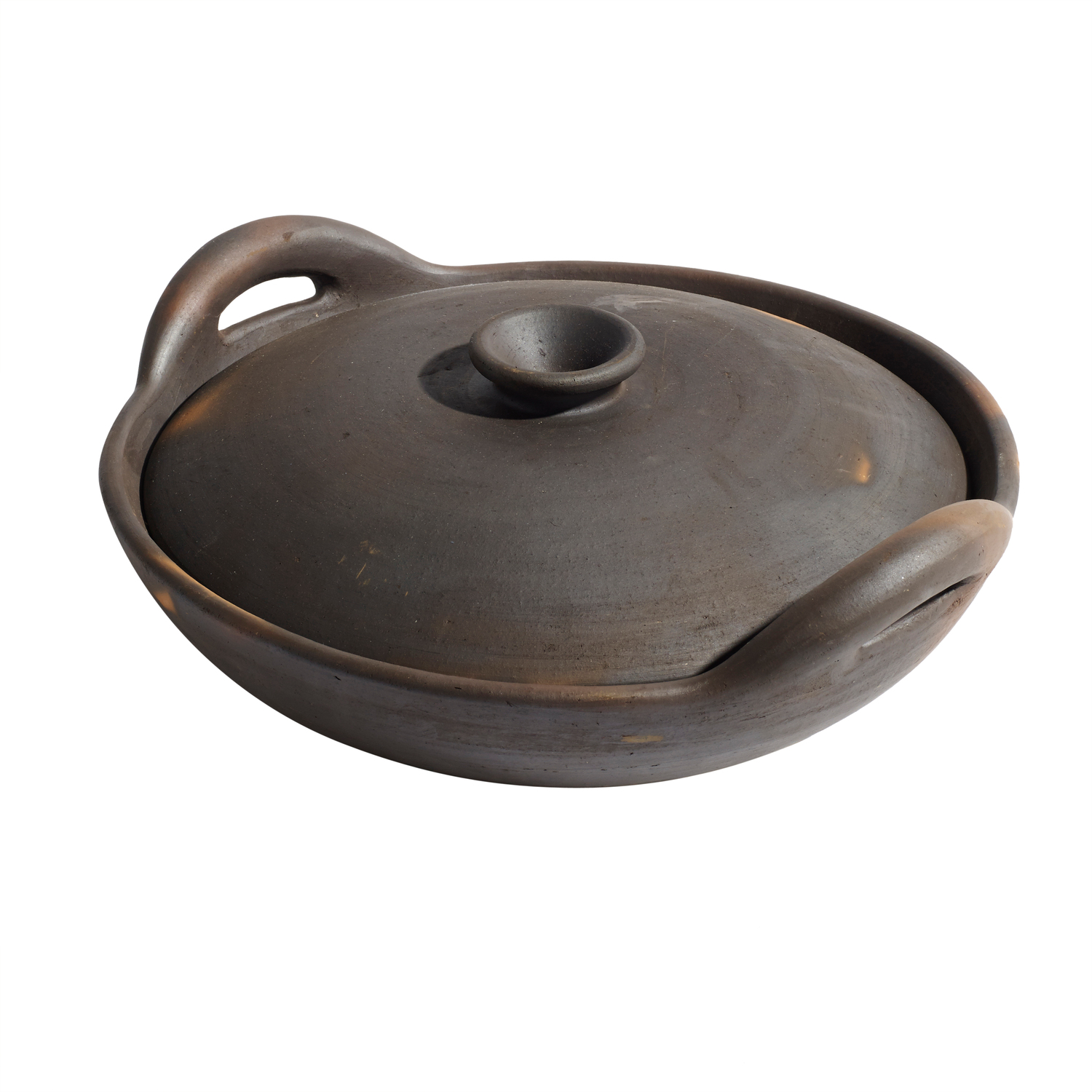 Muubs - Hazel Stegeso - Brun/Sort, Ø35xH8,5 cm - Terrakotta - Brun/Sort