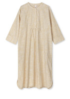 Juna - Monochrome Lines Sonja dress XS okker/hvid