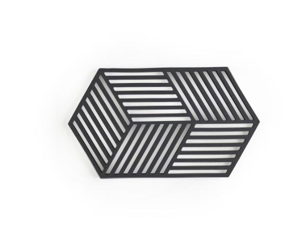Bordskåner Hexagon Black L24