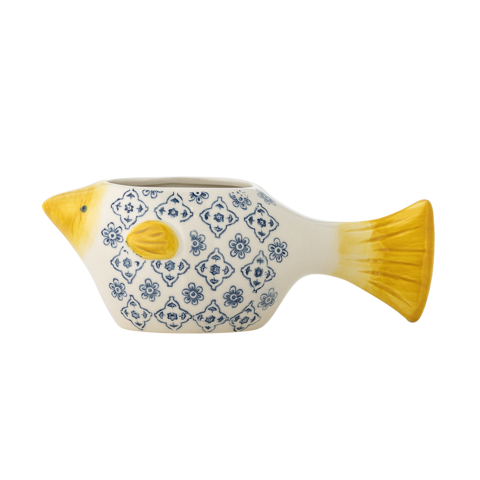 Bloomingville - Wrenna Urtepotteskjuler, Multifarvet, Stentøj, L25xH9xW11 cm
