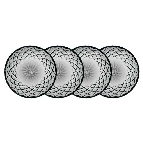 Lyngby Glas Sorrento Asiet Dia 16 cm 4 stk. Smoke* Lyngby Glas Sorrento Asiet Dia 16 cm 4 stk. Smoke*