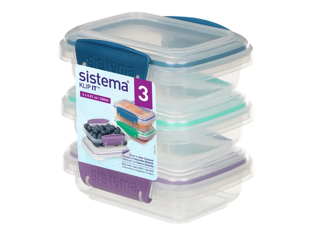 Sistema - Accents 3Pack Rectangular 200ml billede
