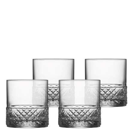 Luigi Bormioli Roma Vandglas/whiskyglas Dia 8,5 x 9 cm 38 cl 4 stk. Klar *