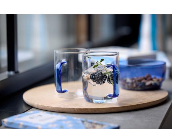 Lyngby Glas Torino Glaskrus 40 cl 2 stk. Blå