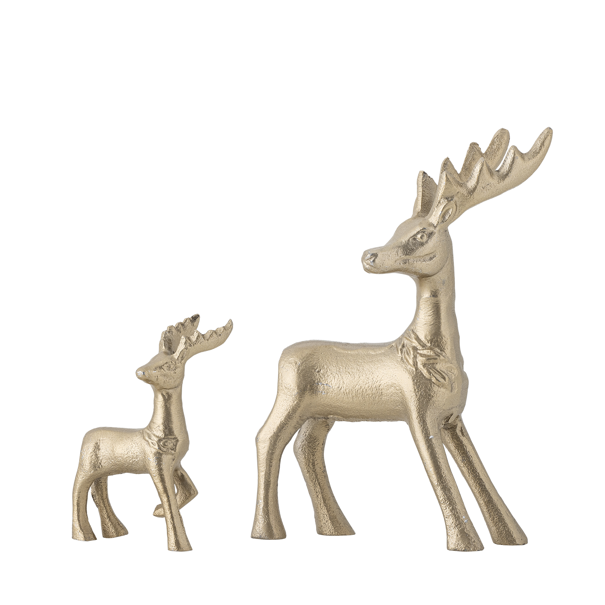 Bloomingville - Kila Deko, Guld, Aluminium, L10xH14xW7,5/L5xH7,5xW4 cm, Set of 2