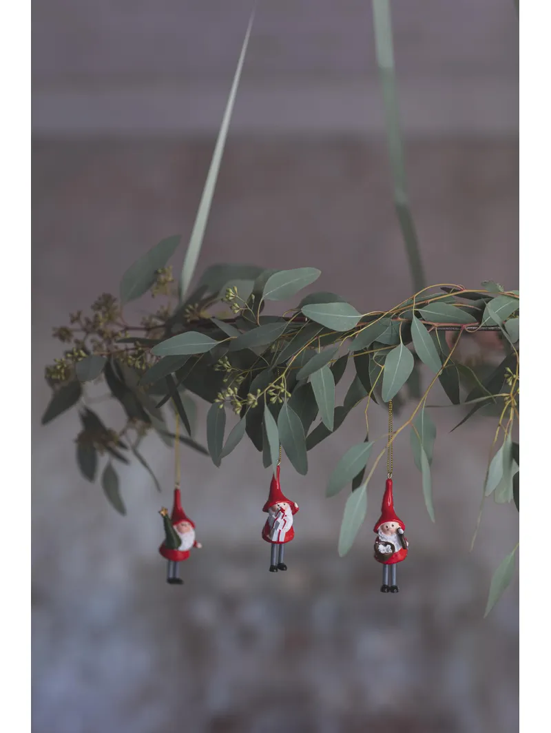 Hængende Tomtesson, tree H.9 cm