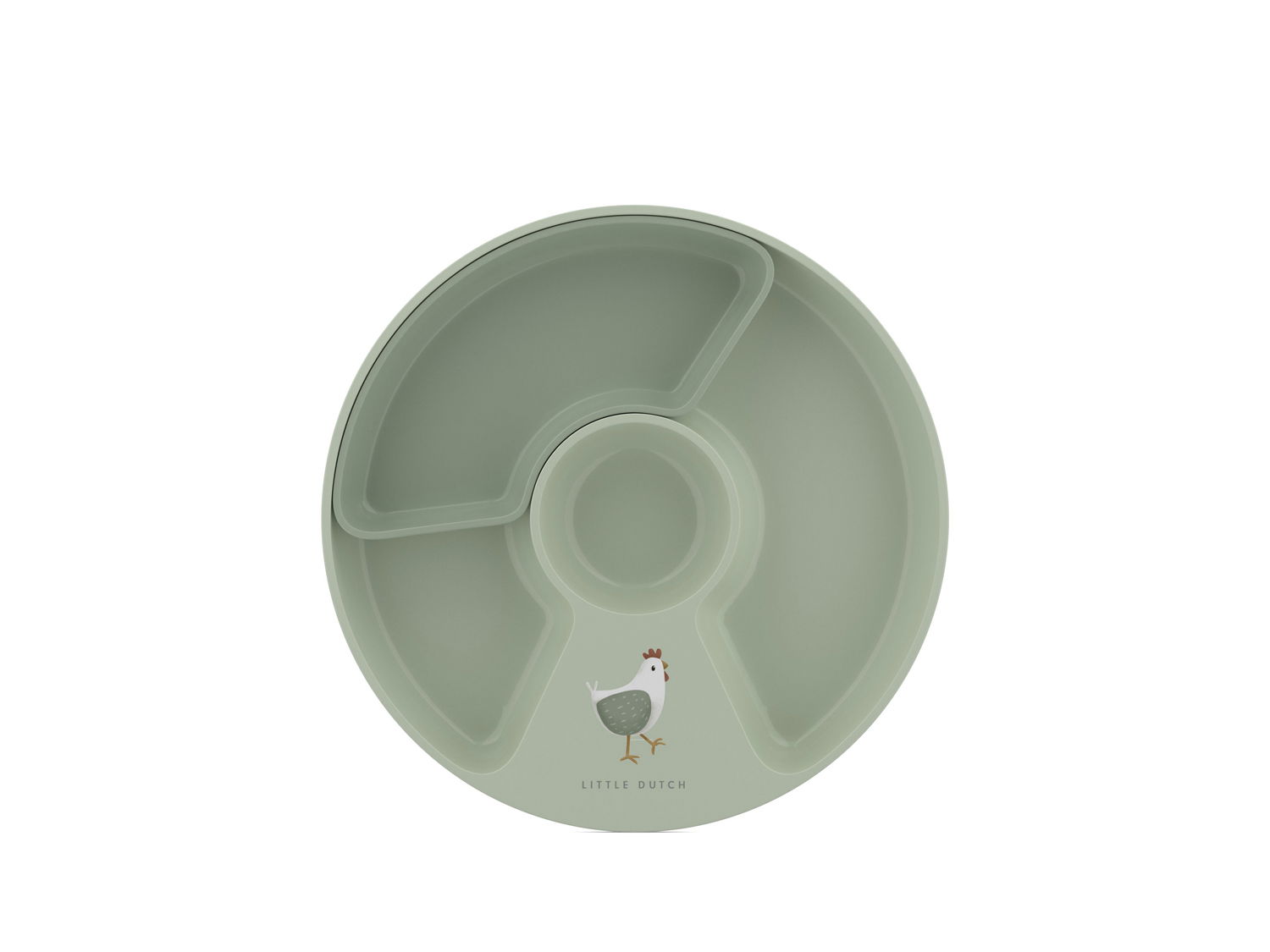 Mepal Mio Børnetallerken med opdeling 20 cm Little Farm