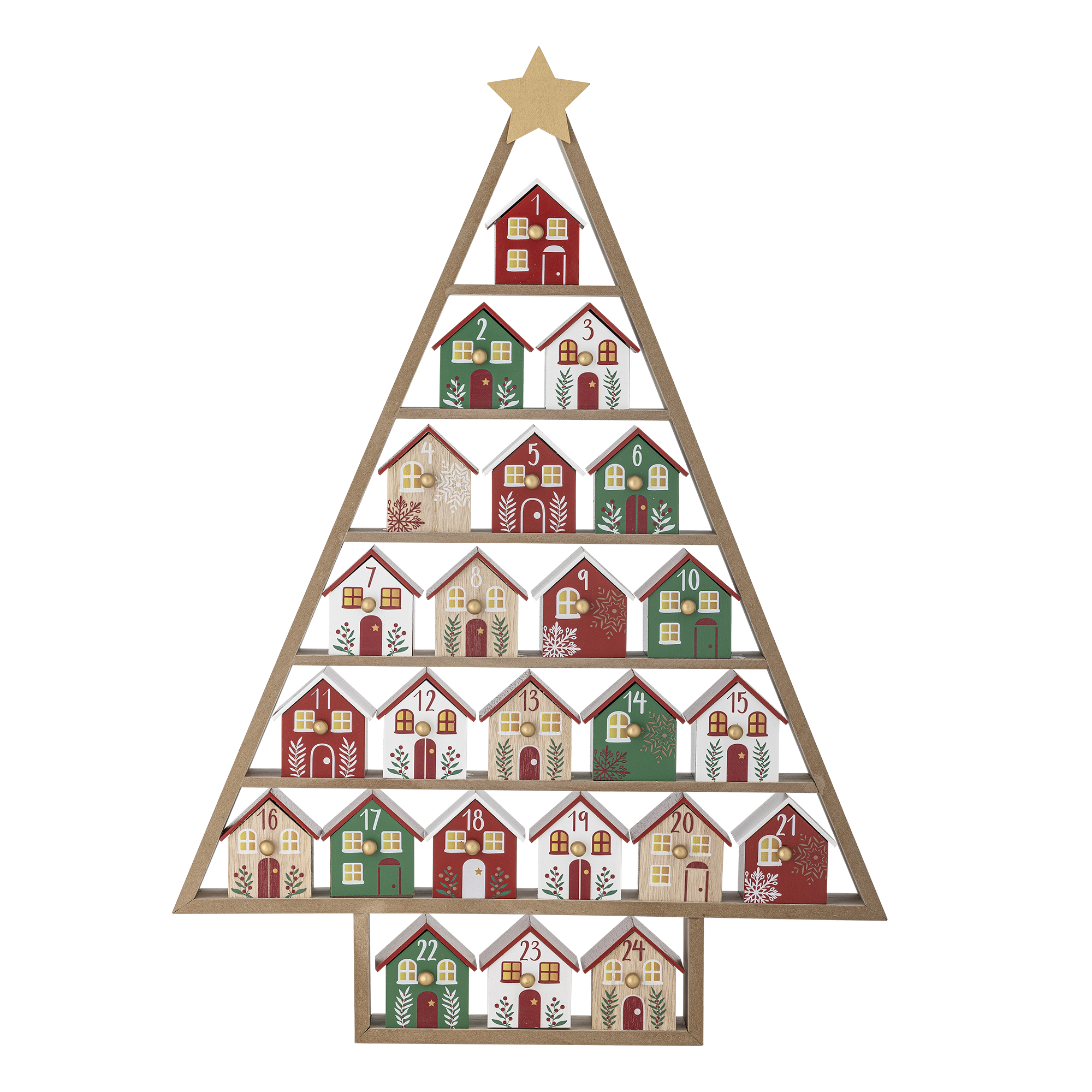 Bloomingville - Calvin Kalender, Multifarvet, MDF, L44xH61,5xW6 cm