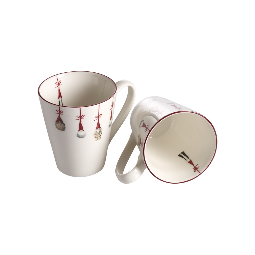Nääsgränsgården - Mug Santas, 2-p H.10cm, 30cl