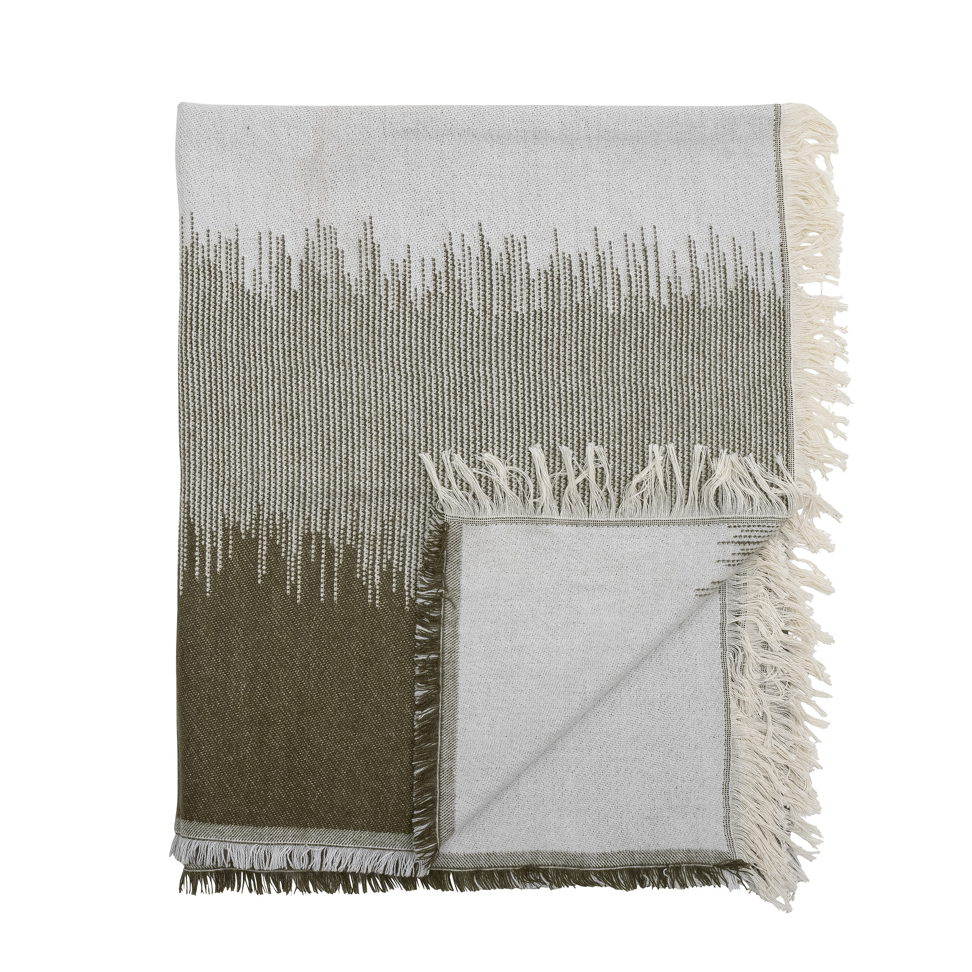 Bloomingville - Lucienne Plaid, Grøn, Akryl, L150xW125 cm