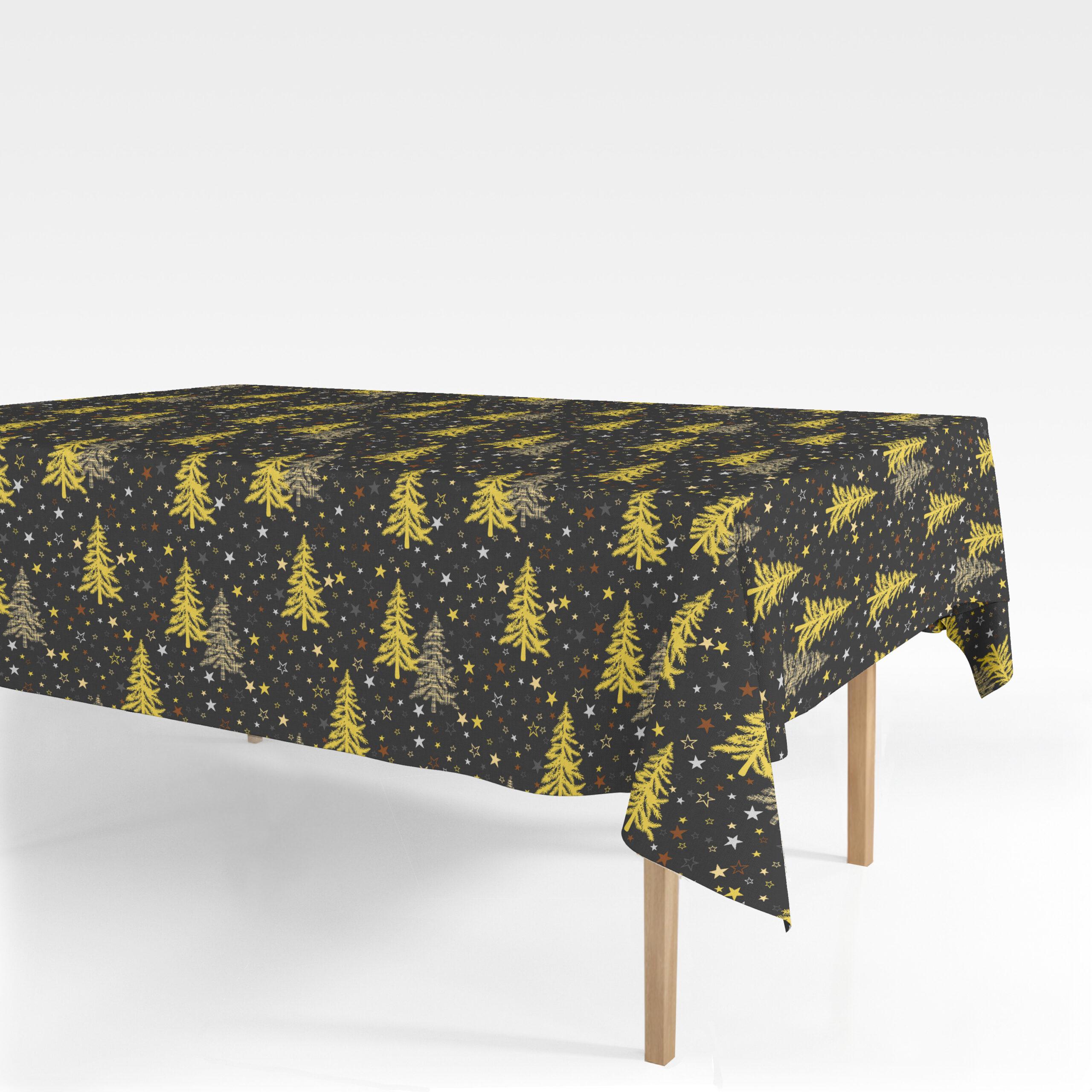 Engholm Textiles - Akryldug med Antiskrid - Groningen Sort/Mørkegrå JUL 140 cm