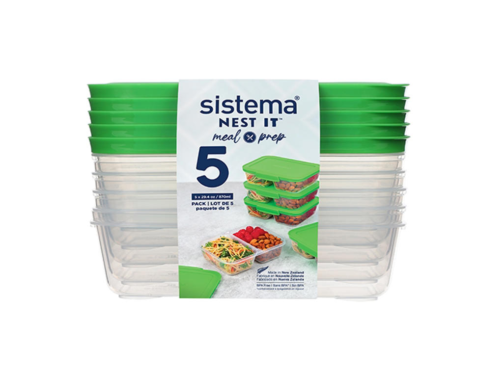 Sistema - Meal Prep 5Pack 870 ml billede