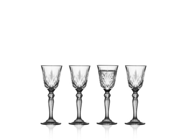 Lyngby Glas - Krystal Melodia Snapseglas 5 cl 4 stk.