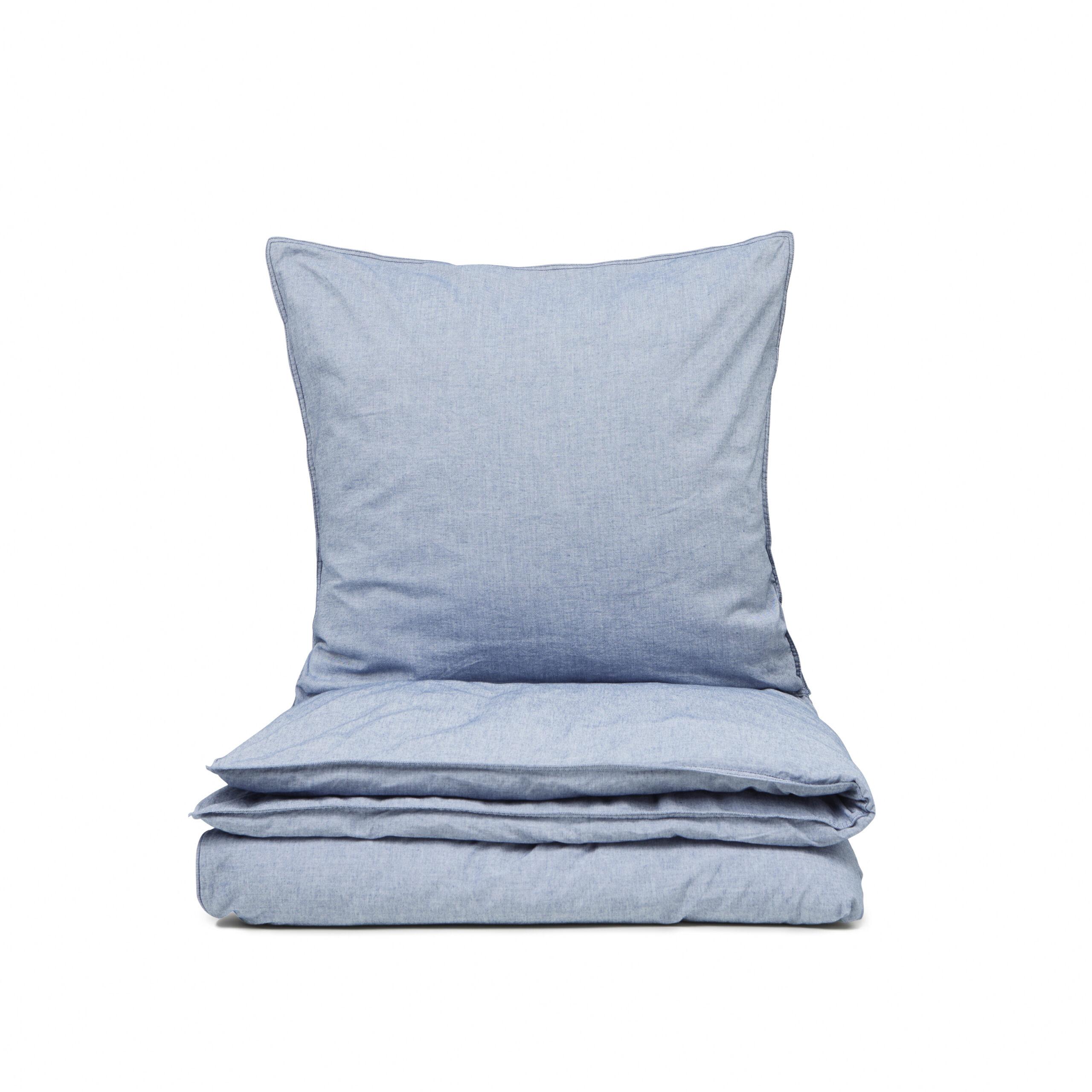 Engholm Textiles - Sengesæt Recycled Chambray Mille 140X200cm, Denim Blue