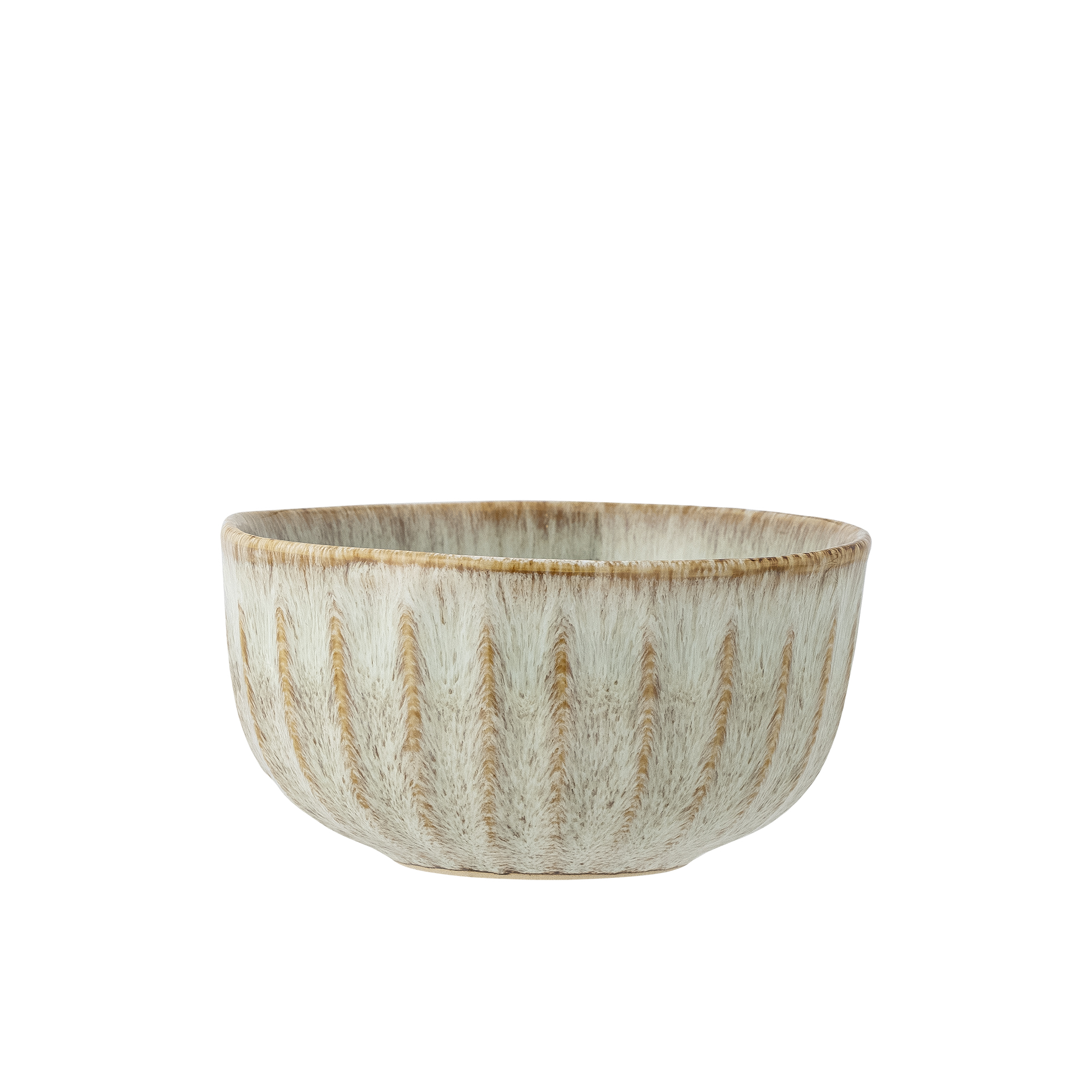 Bloomingville - Fleur Skål, Natur, Stentøj, D14xH7 cm billede