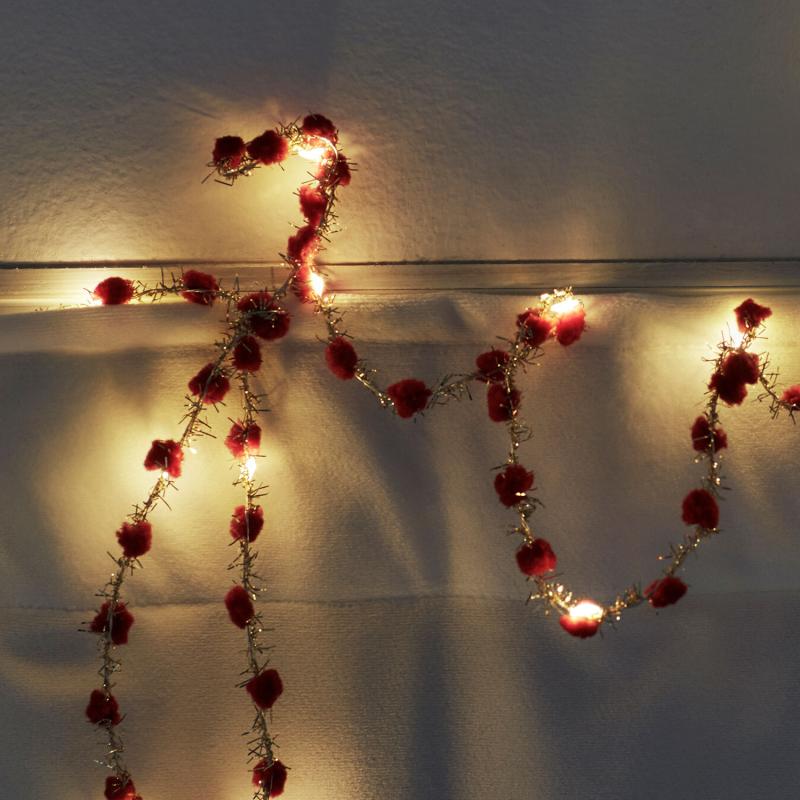 Sirius - Ina Lyskæde, Rød/Guld, 2 m