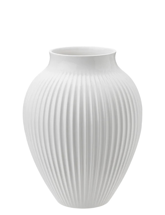 Knabstrup vase H 20 cm Hvid