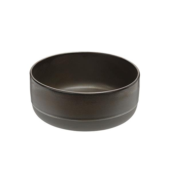 Aida - RAW Metallic Brown - skål høj 1 stk 19,5 x 8 cm billede