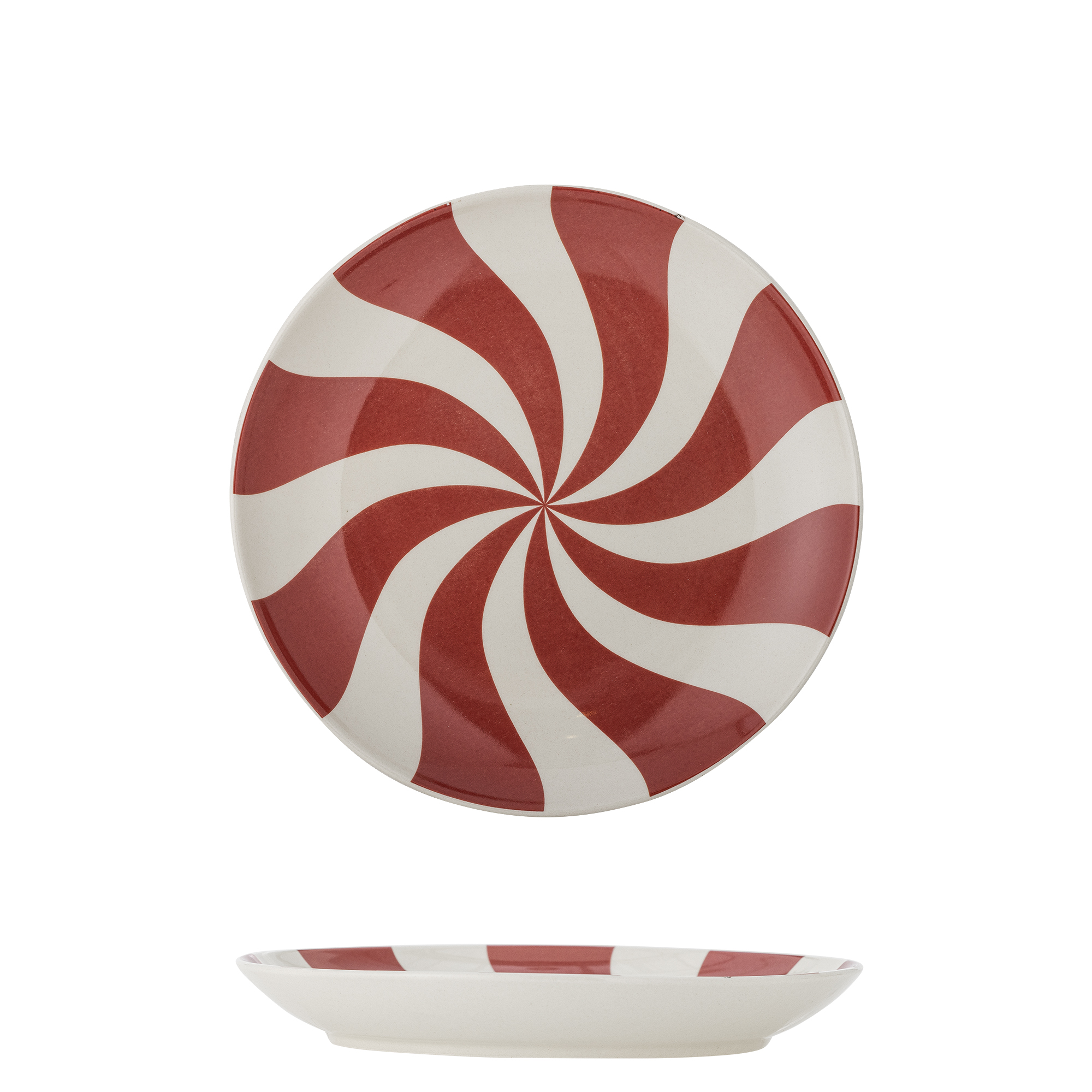 Bloomingville - Yule Tallerken, Multifarvet, Stentøj, D23xH4 cm