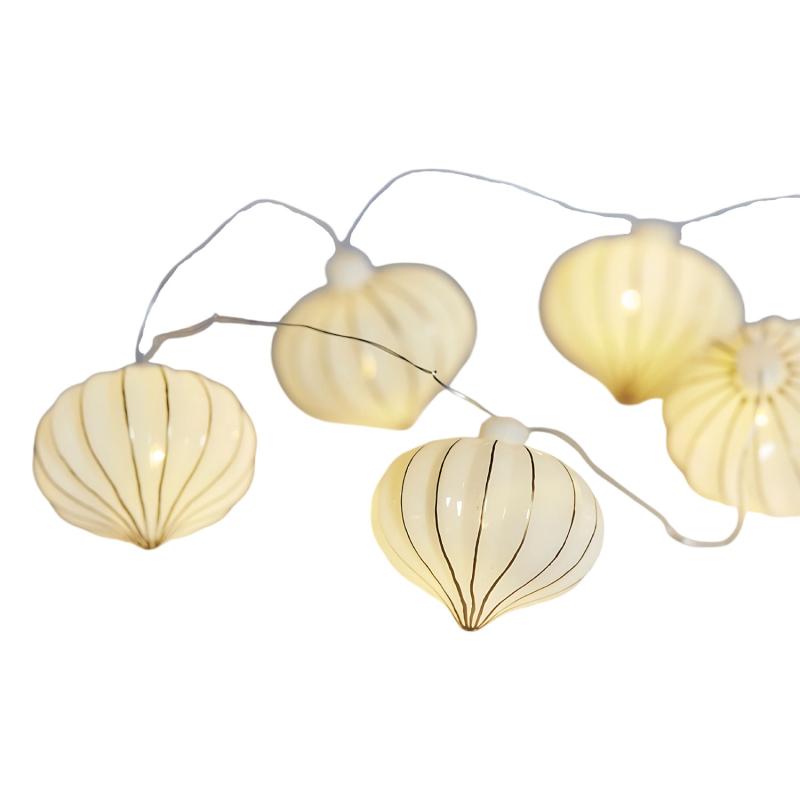 Sirius - Vilma Guirlande, Hvid/Guld, 1,03 m + 25 cm billede