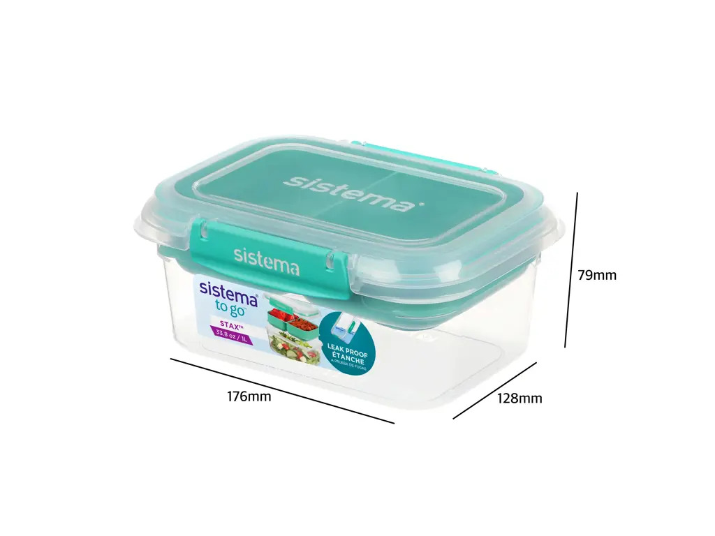 Sistema Club 4 Pack Stax To Go 2x 1L og 2x 2.2L
