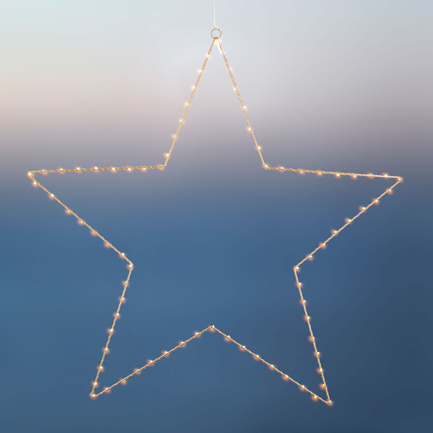 Sirius - Liva Star, 80 LED, Gold, med farveskift-funktion
