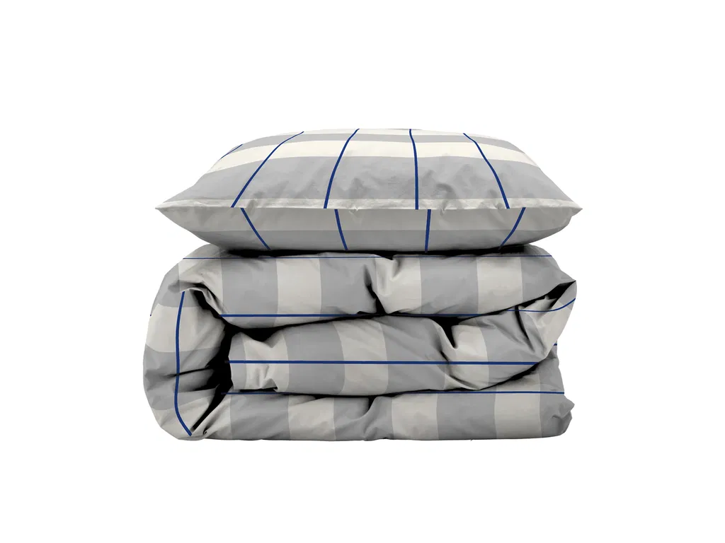 Södahl Sengetøj 140x200 cm Blocks Cloud grey