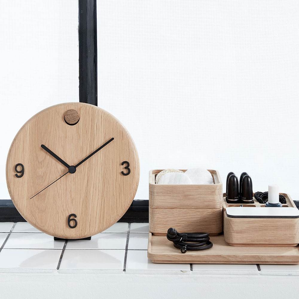 Andersen Furniture Wood Time ur, Ø22 cm, eg