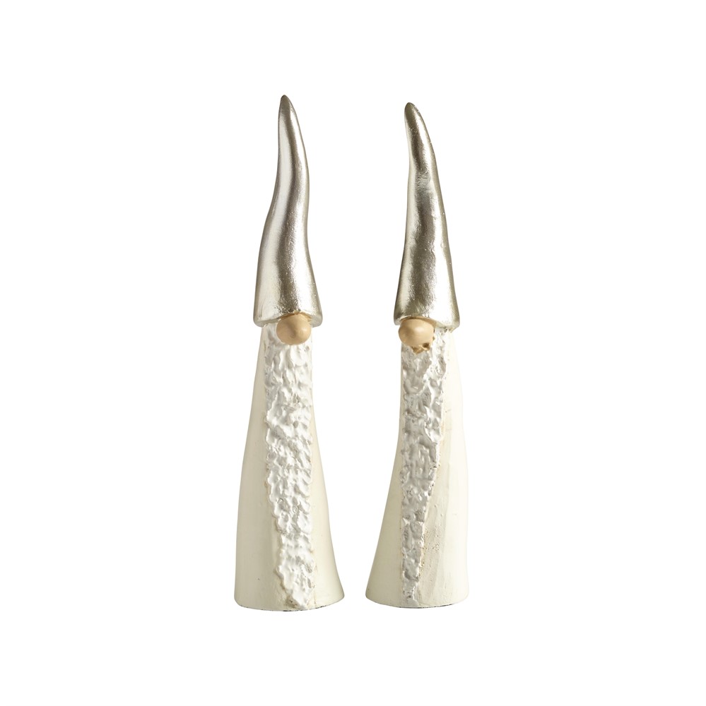 Nääsgränsgården - Tall Santa white 2 stk H.15cm