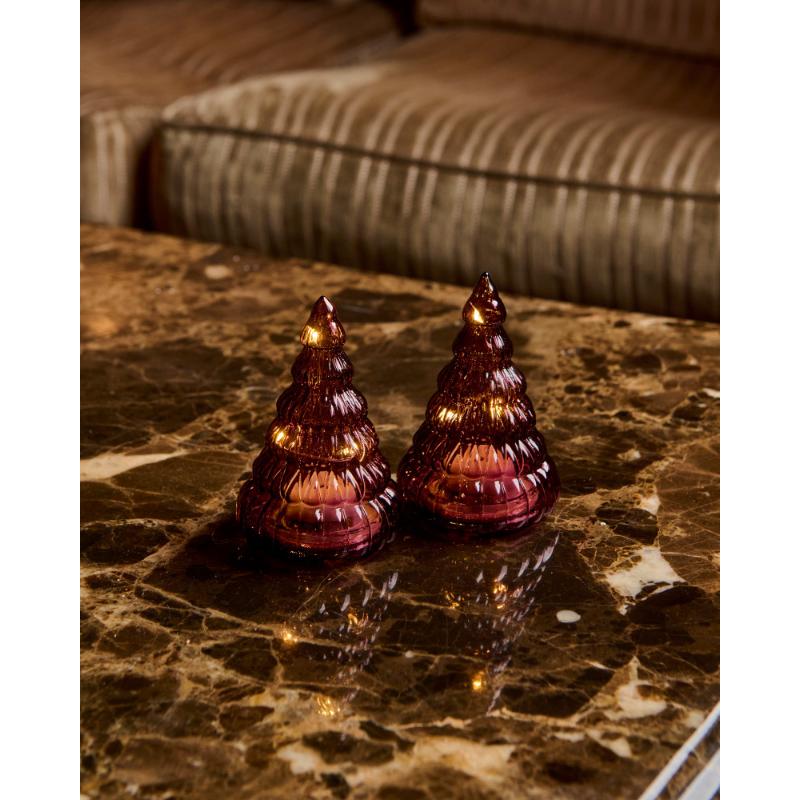 Sirius - Lucy Træ 2stk sæt H9cm, Bordeaux