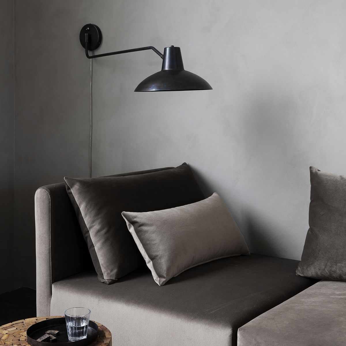 Væglampe Desk, Antik brun Væglampe Desk, Antik brun