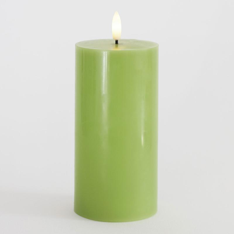 Sirius - Sille Bloklys Ø7,5x15 cm, Forårsgrøn