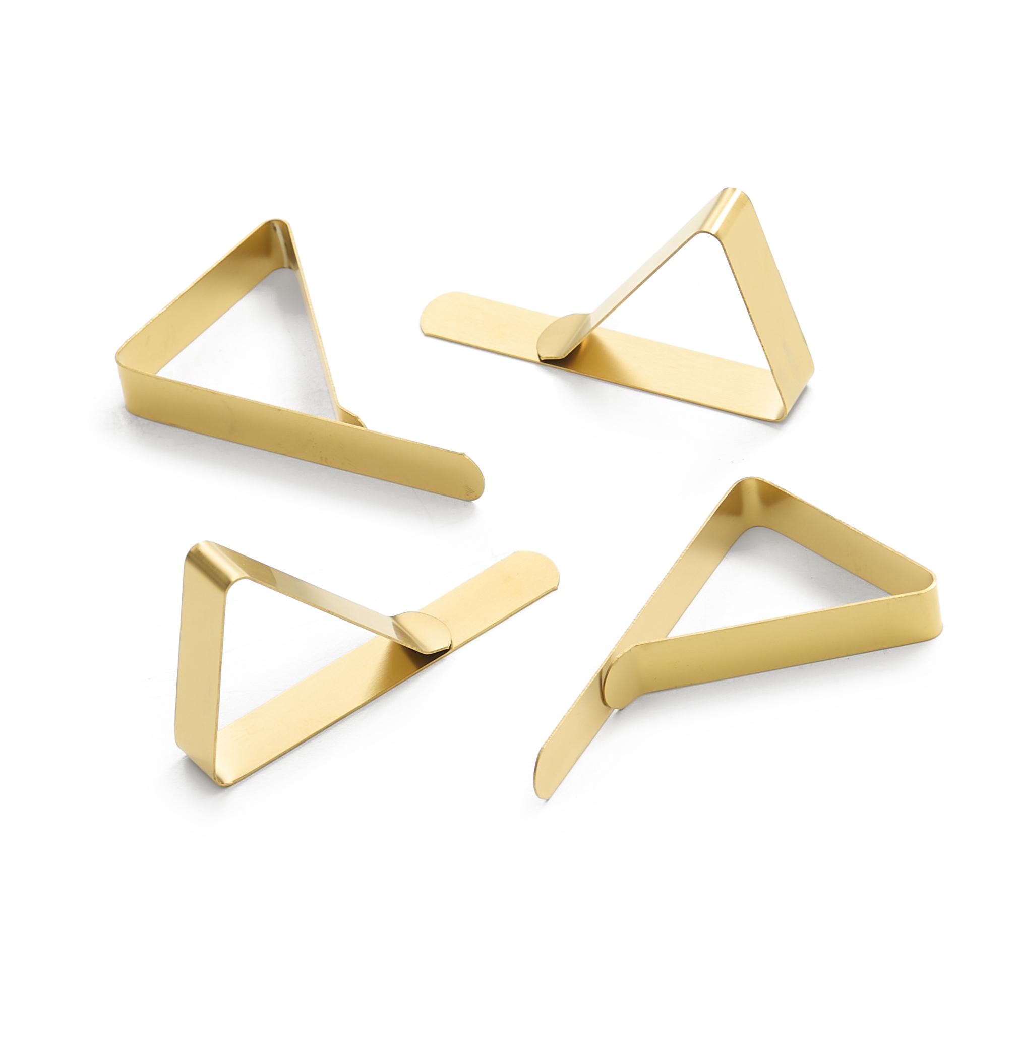 Engholm Textiles - Dugklemmer guld, 4 stk