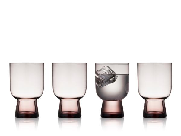 Lyngby Glas - Sorrento Vandglas 30 cl 4 stk. Pink