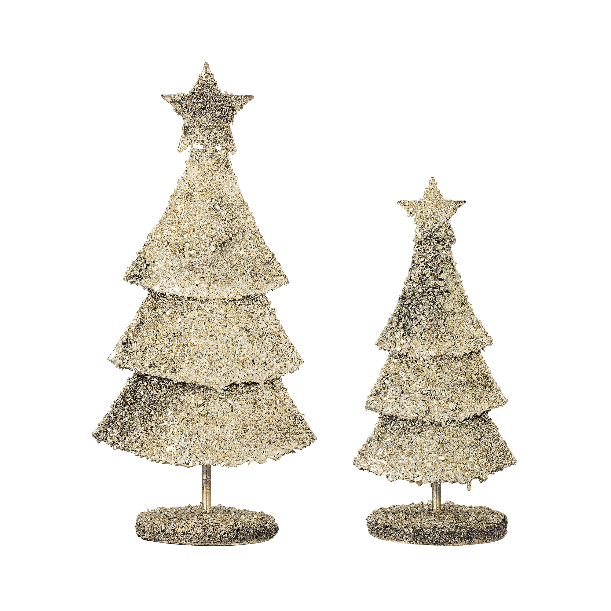 Bloomingville - Radha Dekotræ, Guld, Metal, L9,5xH21xW8/L13xH27xW8 cm, Set of 2