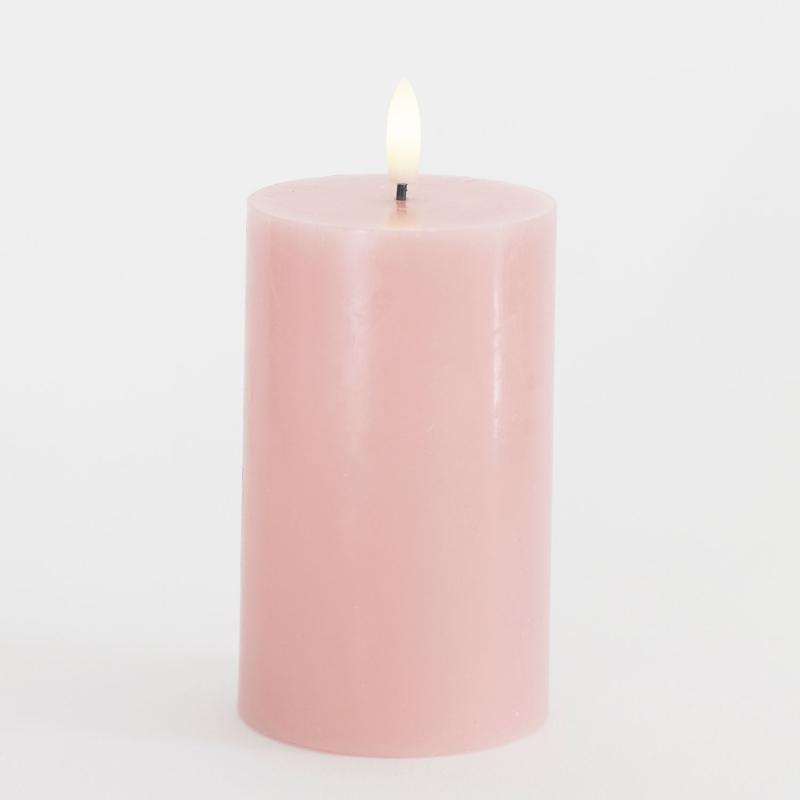 Sirius - Sille Bloklys Ø7,5x12,5 cm, Lyserød billede