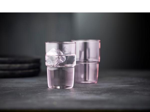 Lyngby Glas Torino Drikkeglas 40 cl 2 stk. Pink