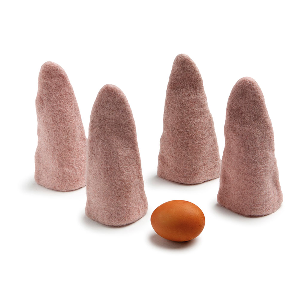 Æggevarmer, rosa, sæt med 4 stk. Æggevarmer, rosa, sæt med 4 stk.