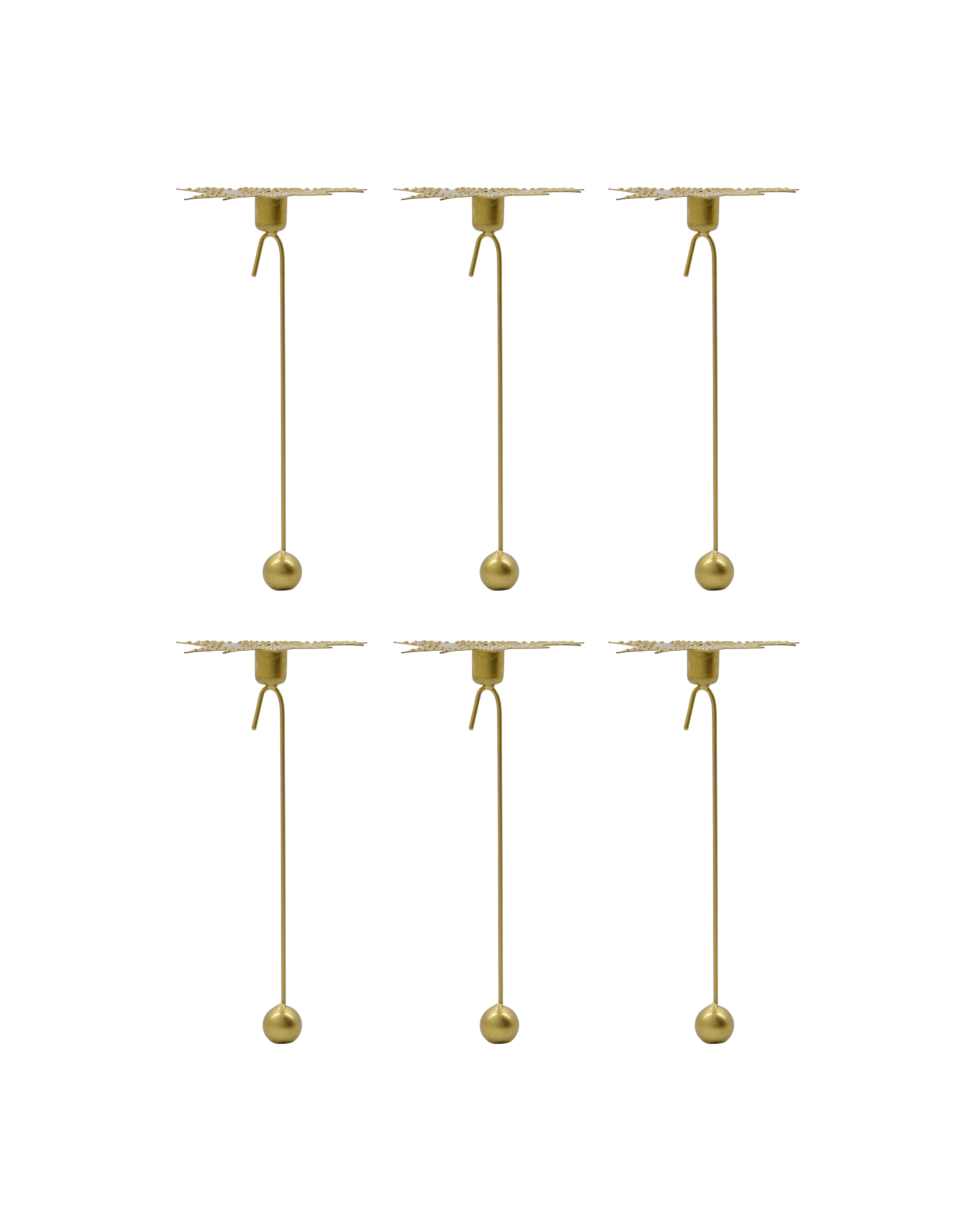 House Doctor - Lysestage, Leaves, Antik messingfinish