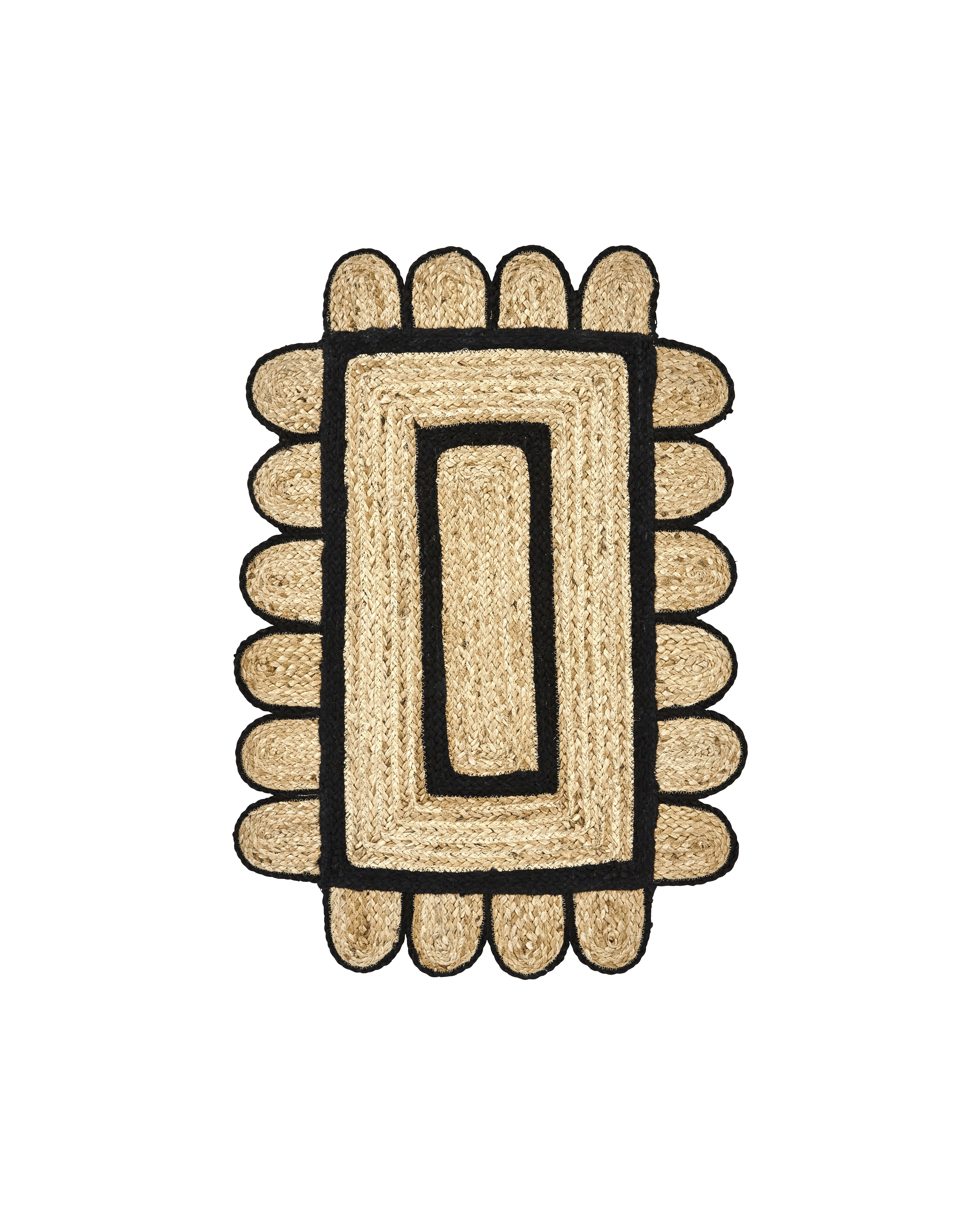 House Doctor - Dørmåtte, Denta, Sort, Natur