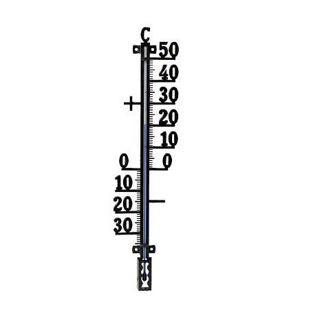 Plus Termometre - Plus termometer til udendørsbrug, sort 44cm