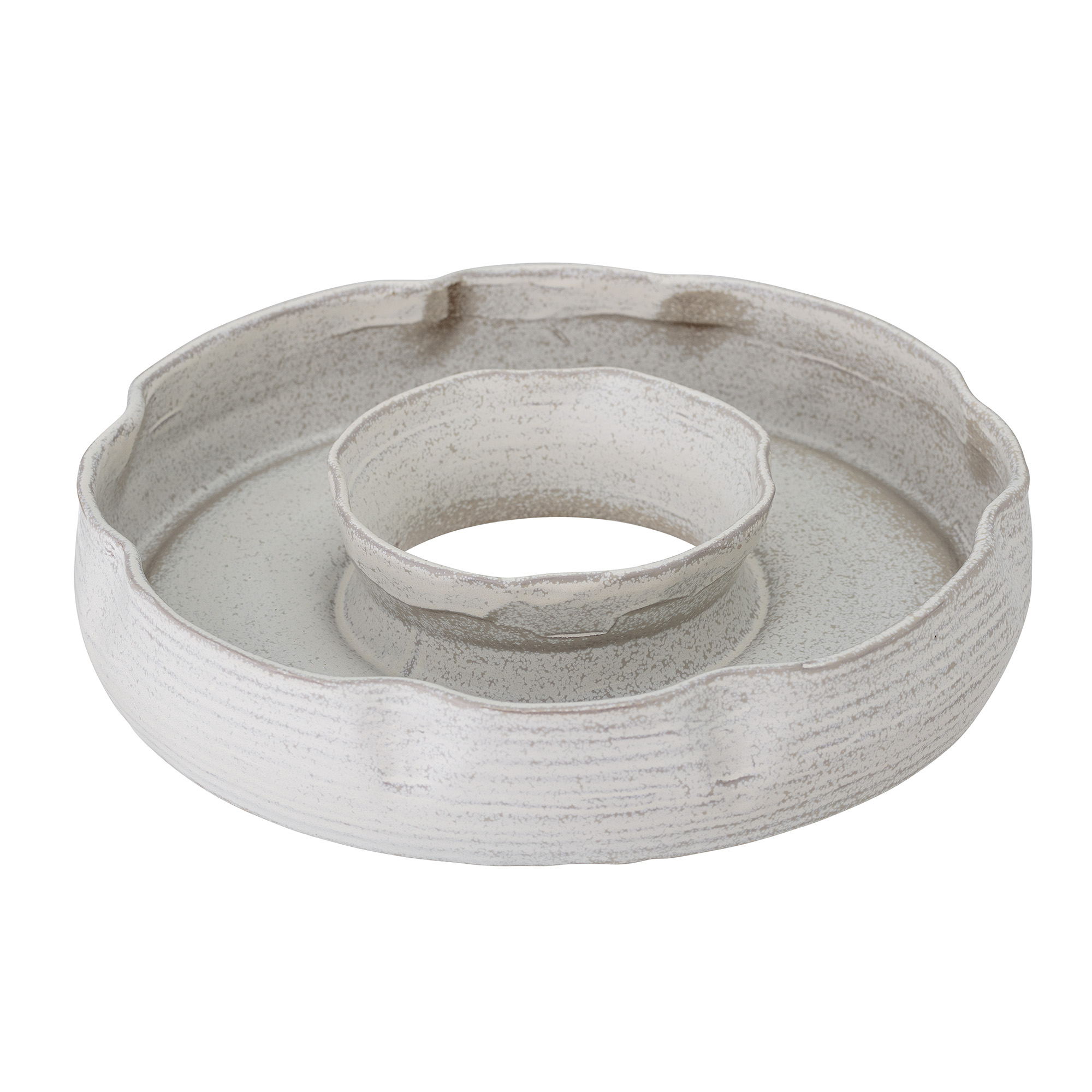 Bloomingville - Leda Fad, Grå, Stentøj